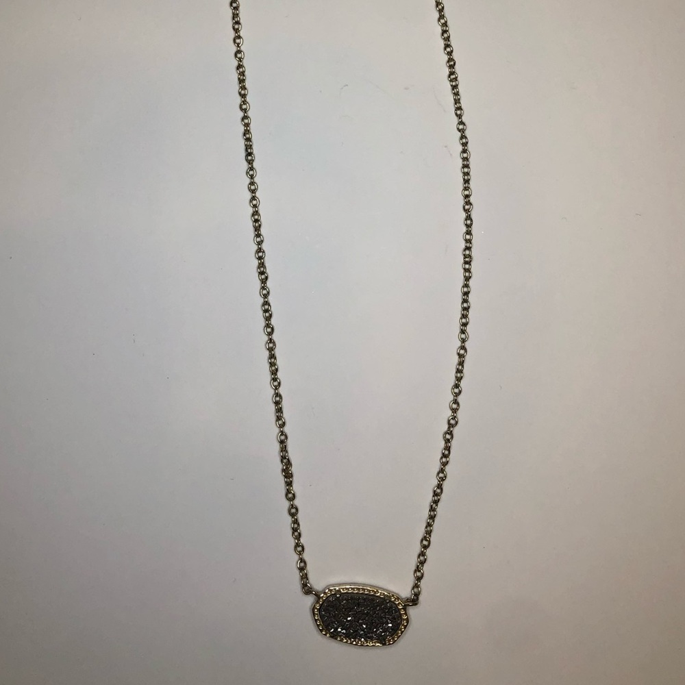 Elisa Silver Drusy Kendra Scott Necklace